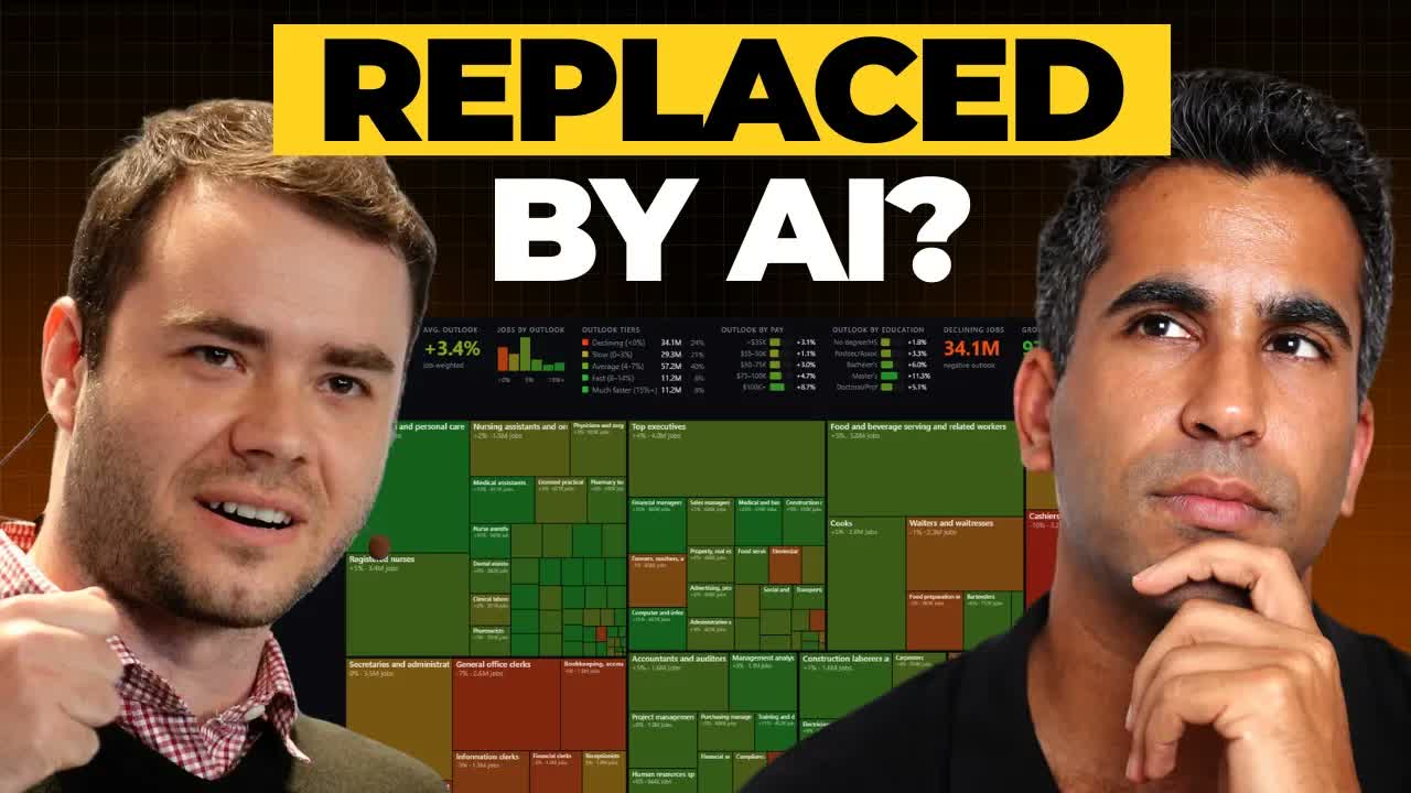 Thumbnail for my Karpathy jobs map video